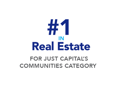 #1 IN REAL ESTATE FOR JUST CAPITAL'S COMMUNITIES CATEGORY #1 IN REAL ESTATE FOR JUST CAPITAL'S COMMUNITIES CATEGORY